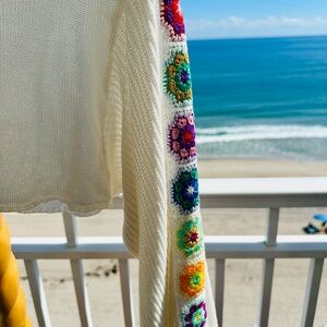 Colorful Crochet granny square top